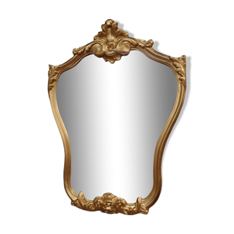 Miroir rococo doré