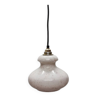 Lampe à suspension vintage avec abat-jour en opaline