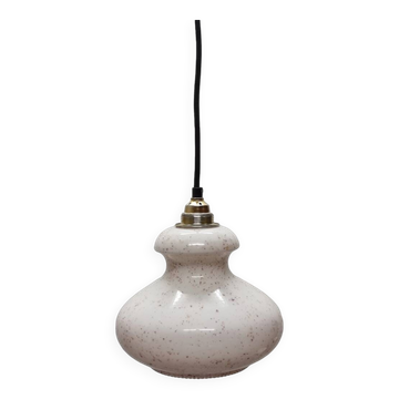 Lampe à suspension vintage avec abat-jour en opaline