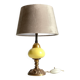 Old ceramic and bronze lamp