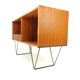 Gibbs teak record sideboard on hairpin legs mid century