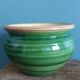 Glazed terracotta flower pot