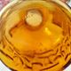 Vintage Italian orangeade or lemonade service 8 pieces 7 people textured amber glass