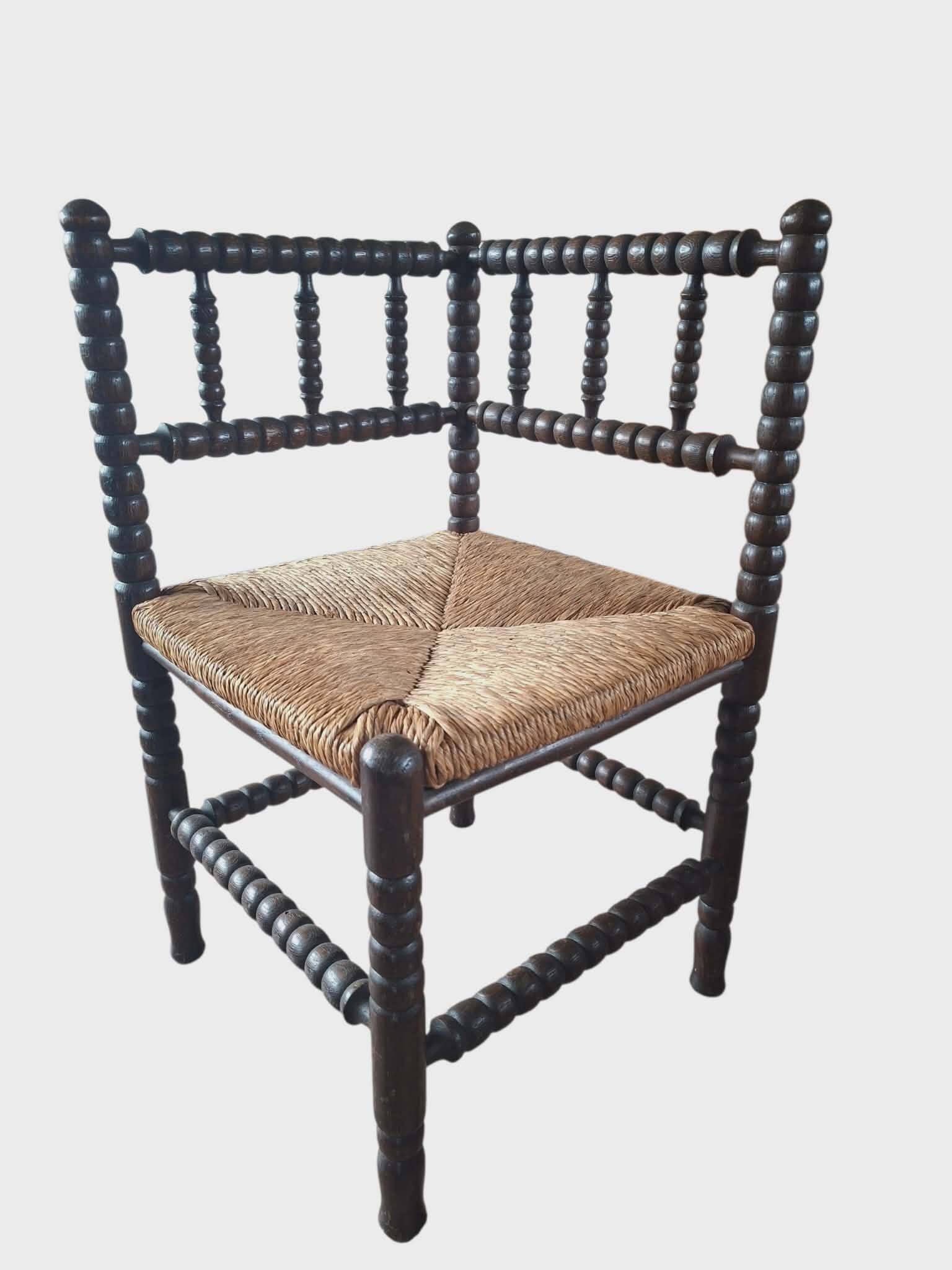 stoel , hoekstoel antiek