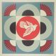 Shepard Fairey (Obey Giant): Geometric Dove Blue - Signed Lithograph