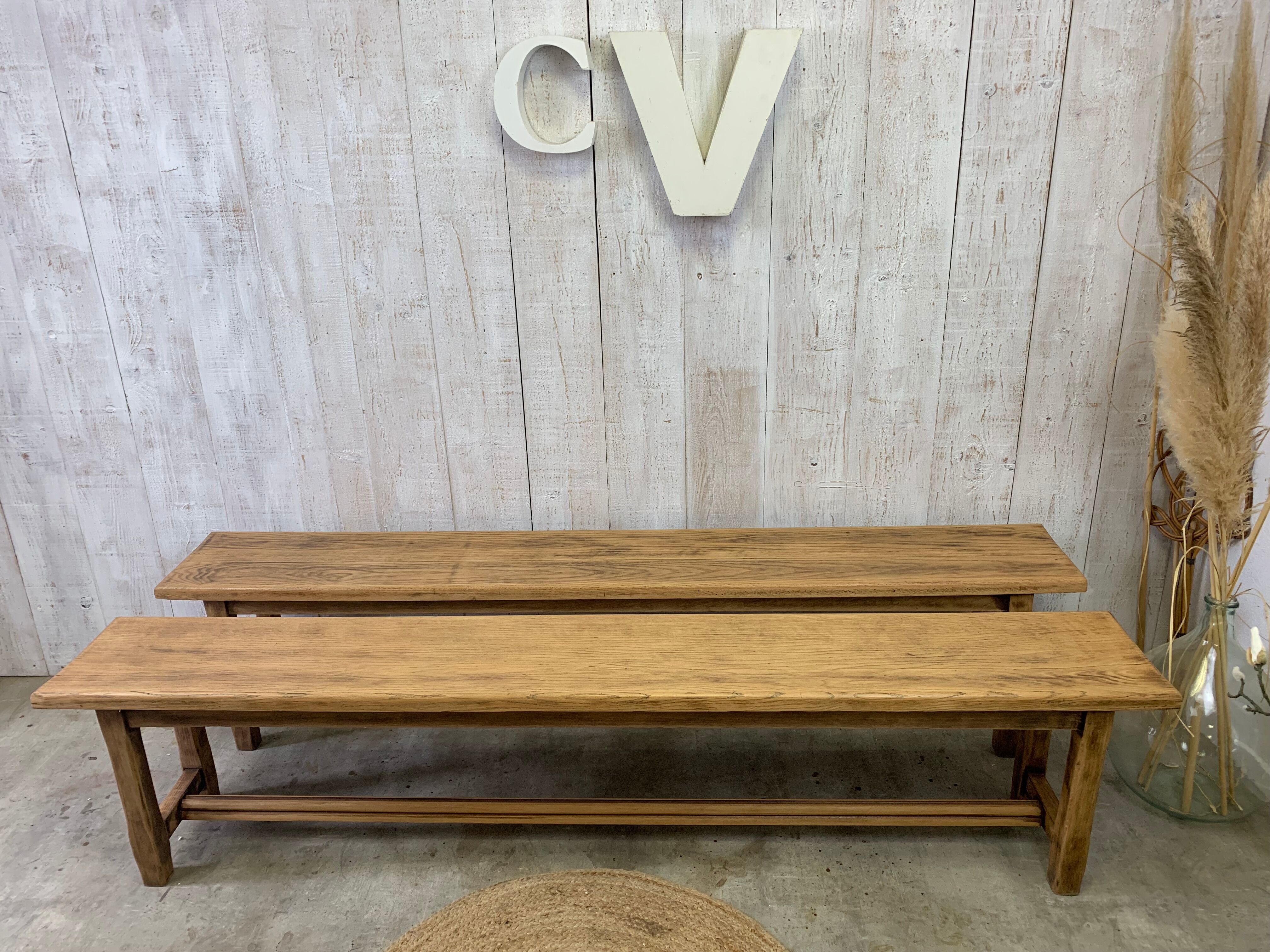 Pair of farm benches