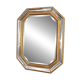 Octagonal mirror with bevelled parcloses, Neo-Classical Regency Art style.