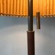 Brass and rosewood lamp by J.T Kalmar, Austria, circa 1950.