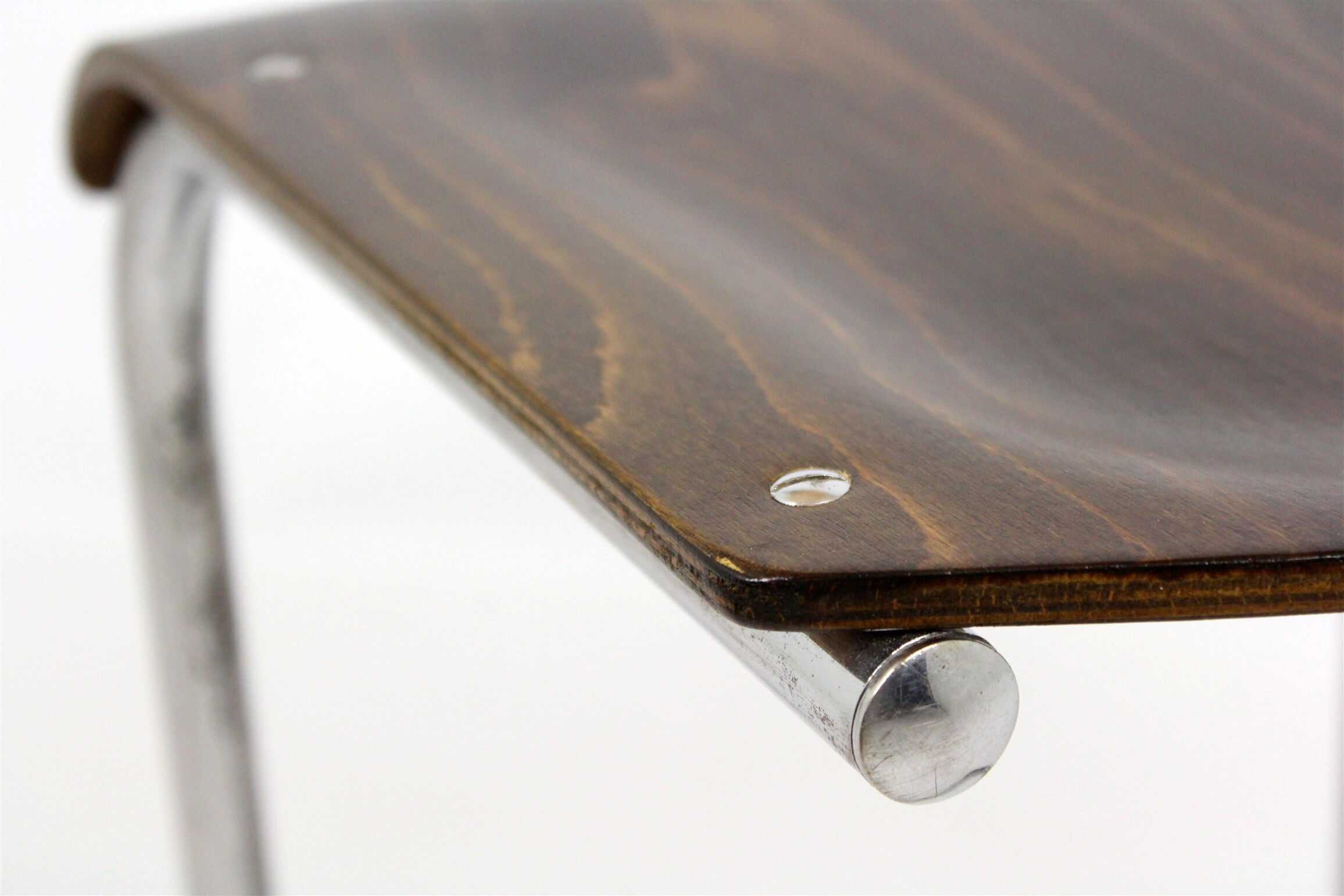 Bauhaus chrome Picollo stool by Mart Stam for Mücke-Melder, 1930s