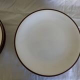 set of 12 flat plates in Siena enameled earthenware by KMK Scandinavian 1965