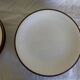 set of 12 flat plates in glazed earthenware Siena by KMK Scandinavia 1965