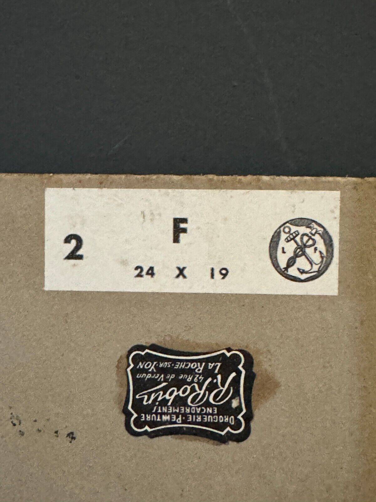 Oil on cardboard by JP Ducas Ducos still life with flowers 20th century