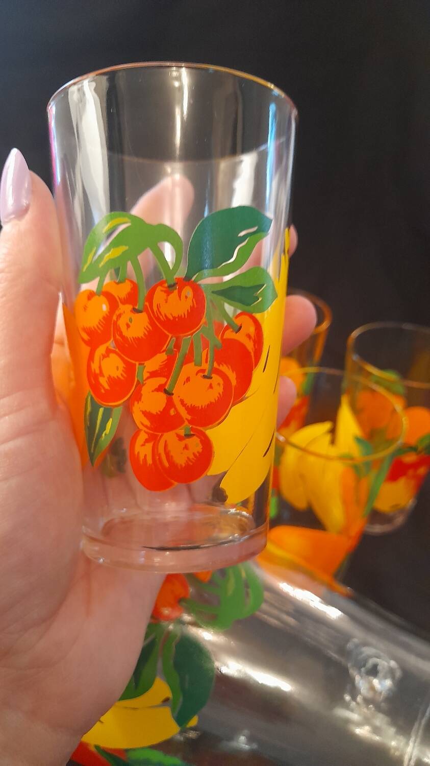 Orangeade service vmc reims 1 carafe and 6 glasses