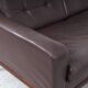 Vintage Brown Leather Sofa on Rosewood Legs from Porfilia Werke, 1960s
