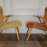 Lot of 2 Wing chairs chair Zig Zag
