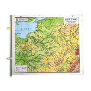 Carte 61 - carte physique et politique