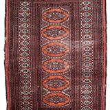 Tapis Vintage Bukhara en Laine, Années 1960, Authenticité et Tradition