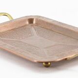 Old brass tray