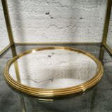 Art Deco round mirror tray
