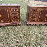 Paire de tables de chevet ancien