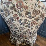 Armchair with pouf, cozy