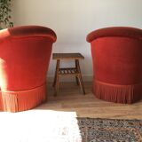 Paire de fauteuils crapauds