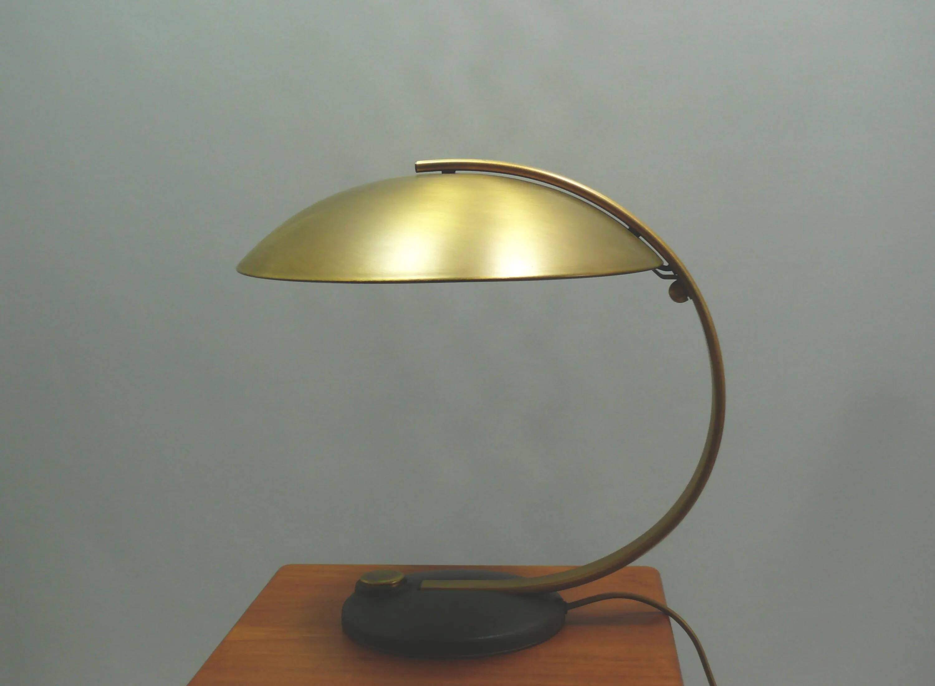 Brass table lamp, Hillebrand, 1960s