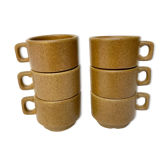 Vintage stoneware coffee cups