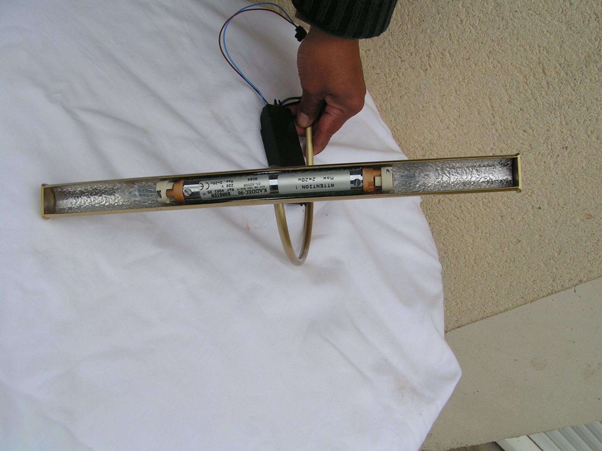 Wall light for gold metal painting with transformer