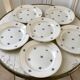 set of 6 dessert plates Digoin Sarreguemines model Floréal years 50-60