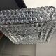 Vintage Flush Mount Square Glass Ceiling Lamp, Diamond Triangle Motif