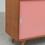 Wooden buffet U 452 pink by Jiri Jiroutek for Intérier Praha 1960