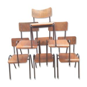 lot de 6 chaises empilables