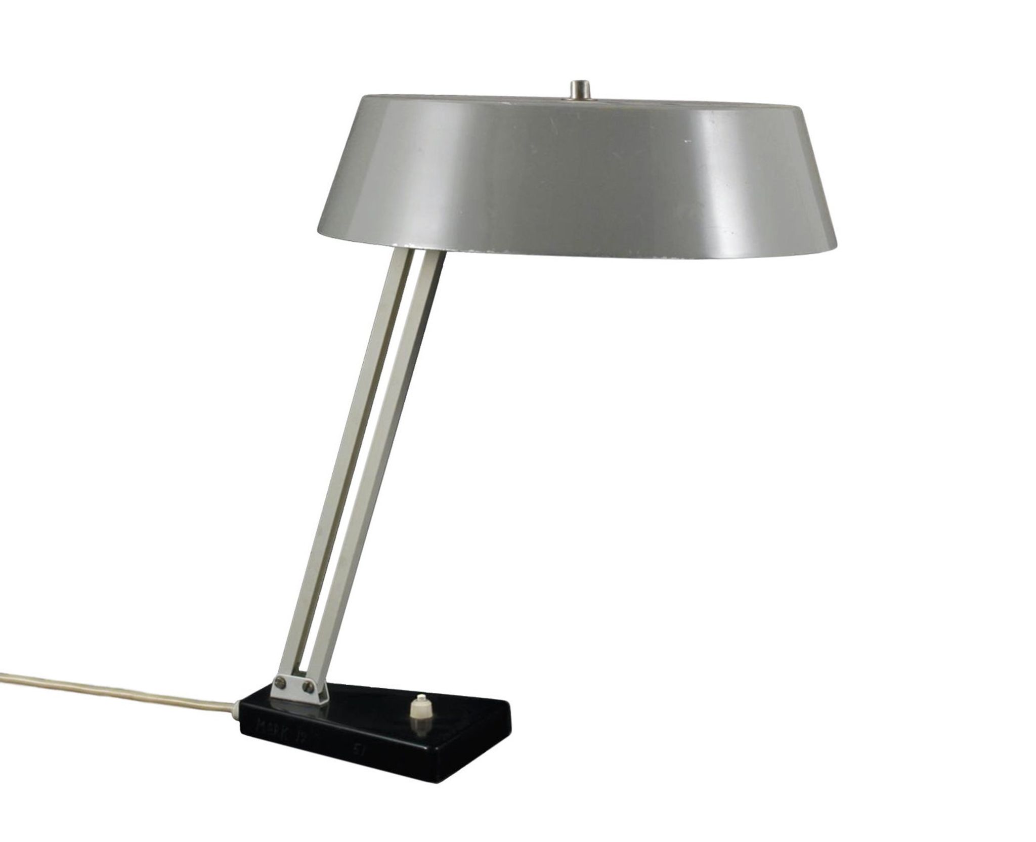 Mid century dutch model 147 desk lamp designed by busquet for hala zeist, industrial lighting table