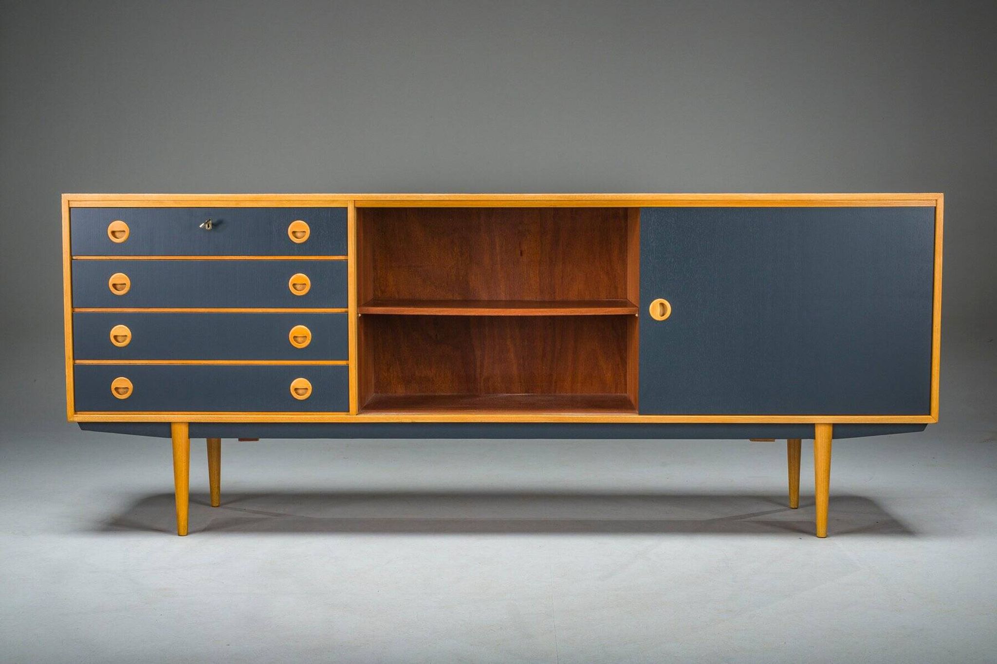 Mid-century modern pine sideboard from Musterring International, 1960s