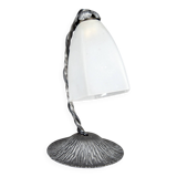 Art Deco Wrought Iron Lamp, France, c. 1930