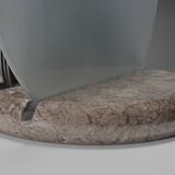 Marble and glass table lamps by Bruno Gecchelin for Skipper, Italy 1970s