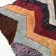 Tapis berbère Kilim Boucherouite graphique multicolore 287x152cm