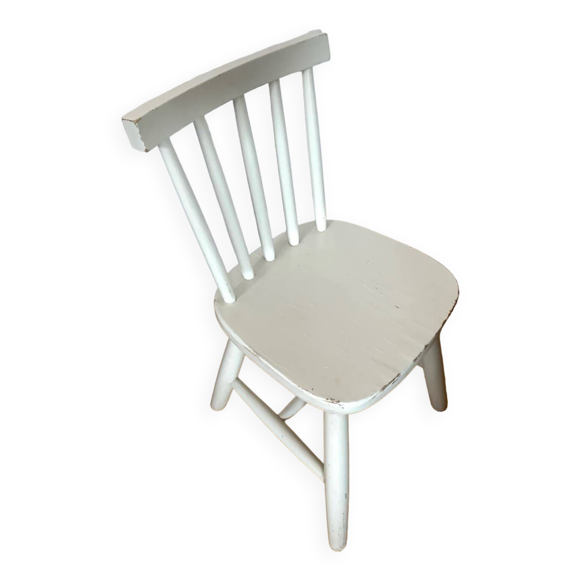 White vintage children's chair