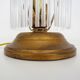 Lampe de table lampe de chevet à pendeloques transparente métal doré. Années 60