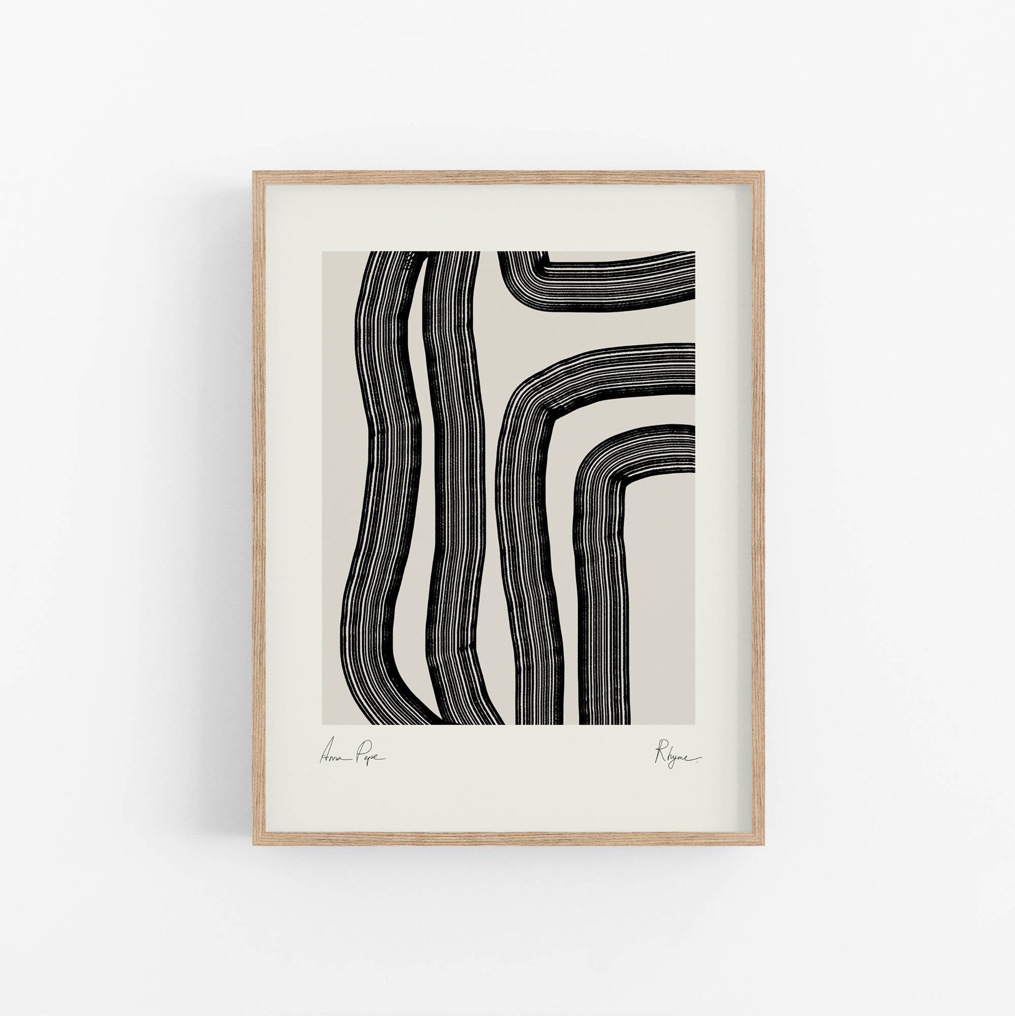 Abstract lines giclee print, 50x70cm