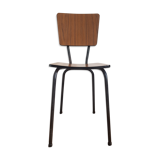 Brown formica chair with black structure