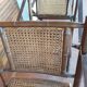 Set of 4 folding chairs old colonial style