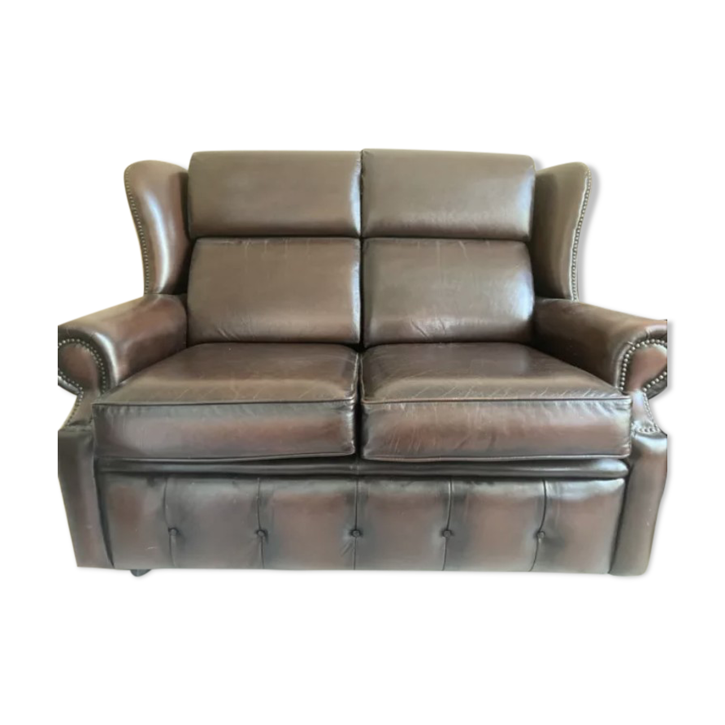 Chesterfield leather sofa
