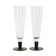 Pair of champagne glasses, Italian design, 1970s, production: Italy
