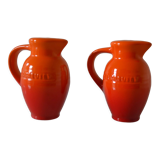 Le Creuset orange advertising salt and pepper