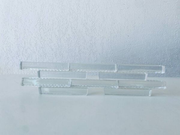 10 porte-couteaux anciens en cristal