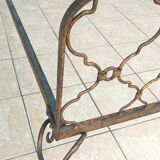 Lit style Louis XV en fer forgé