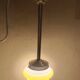 suspension  opaline blanche et jaune | space age - art déco 1950