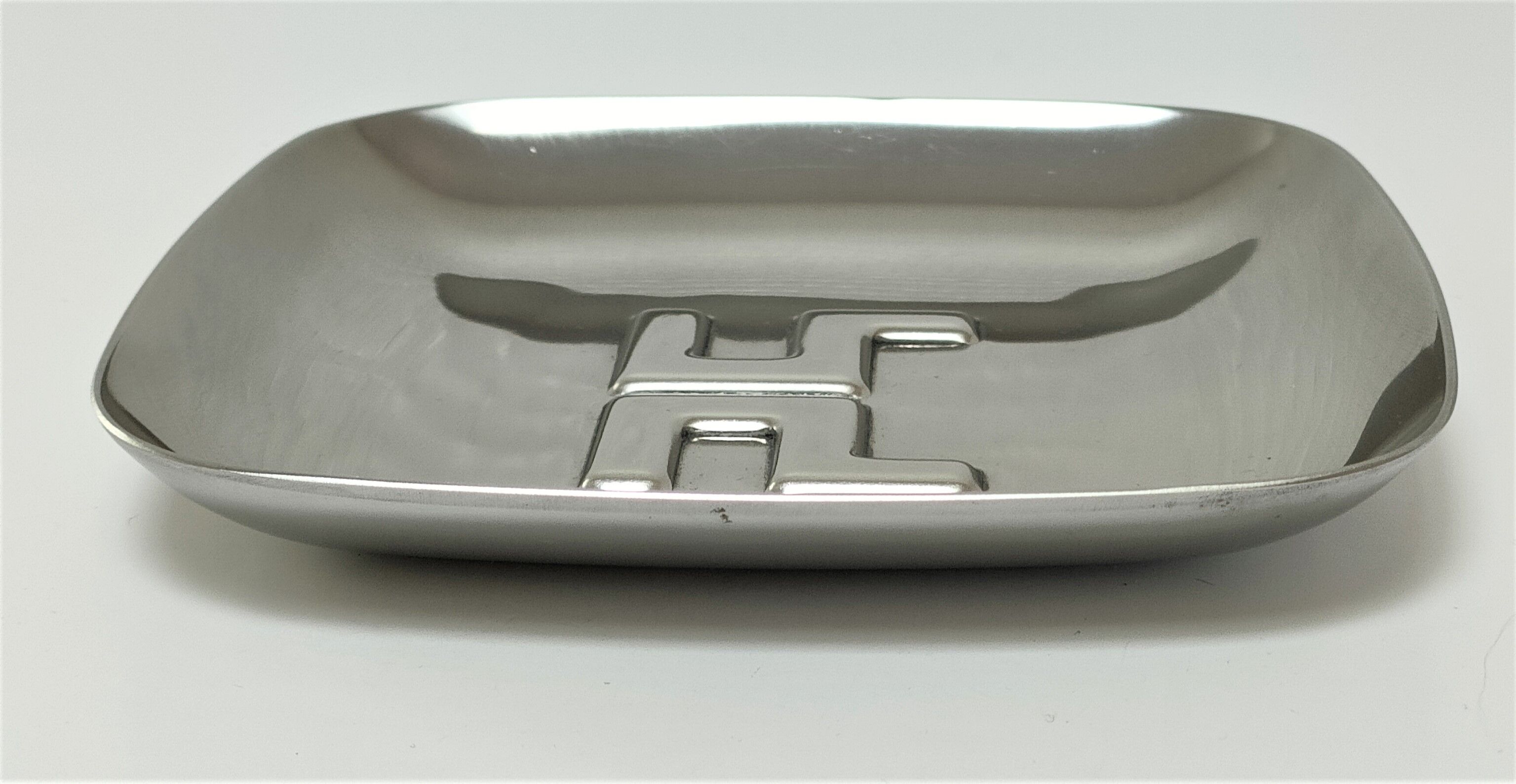 empty pocket monogrammed steel vintage design